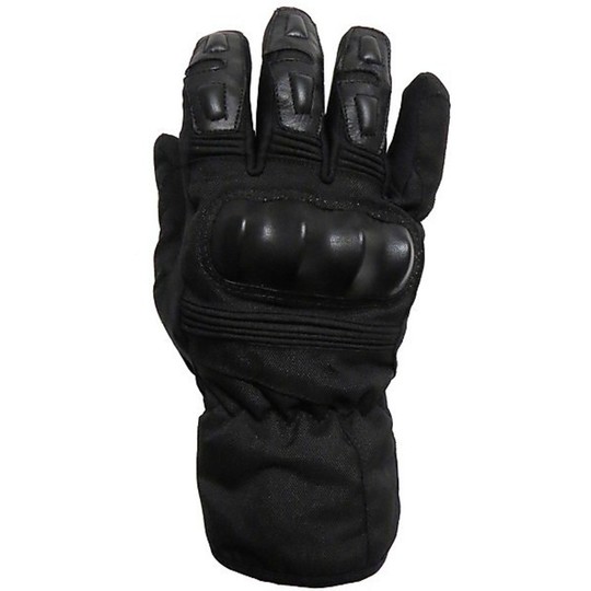 Winter Gloves Fabric and Leather Waterproof With Protections