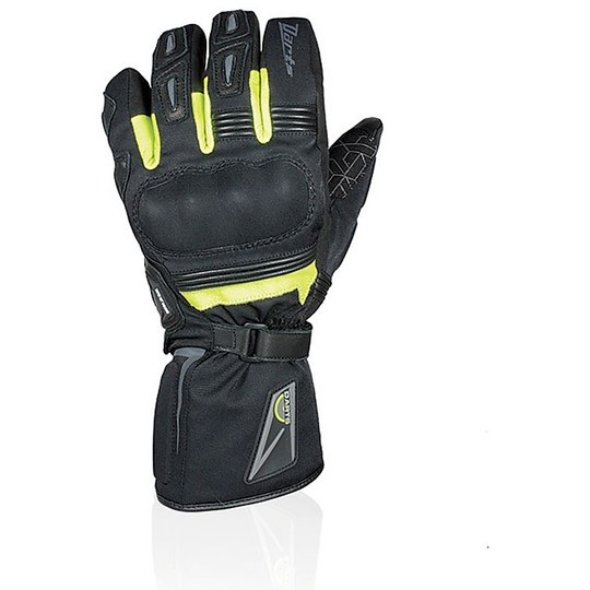 Winter Motorcycle Gloves Darts Calgari Black Yellow Waterproof Certified
