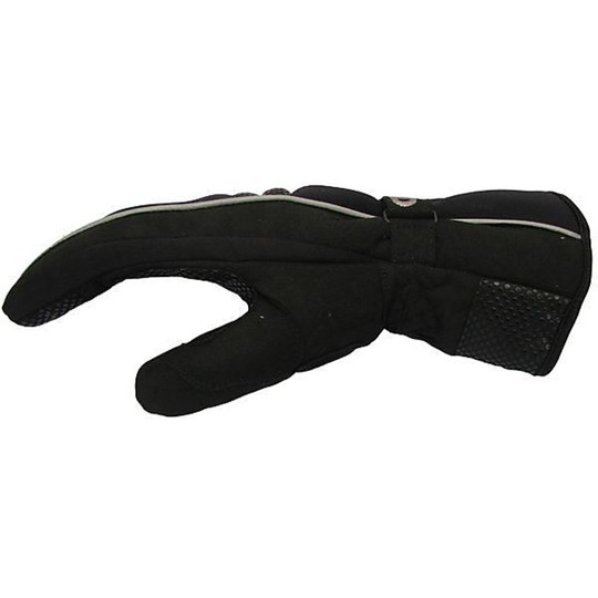Winter Motorcycle Gloves In Neroprene and Fabric X-Black Hand Gavial