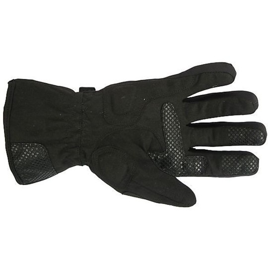 Winter Motorcycle Gloves In Neroprene and Fabric X-Black Hand Gavial