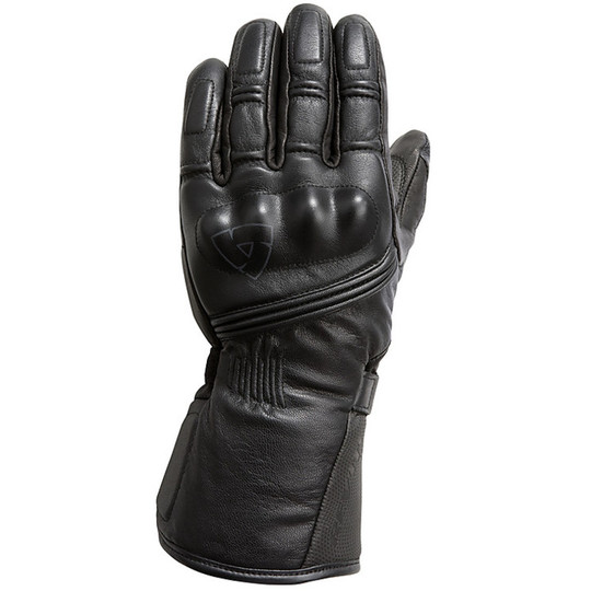 Winter Motorcycle Gloves Rev'it Zoom H2O Waterproof Leather Blacks