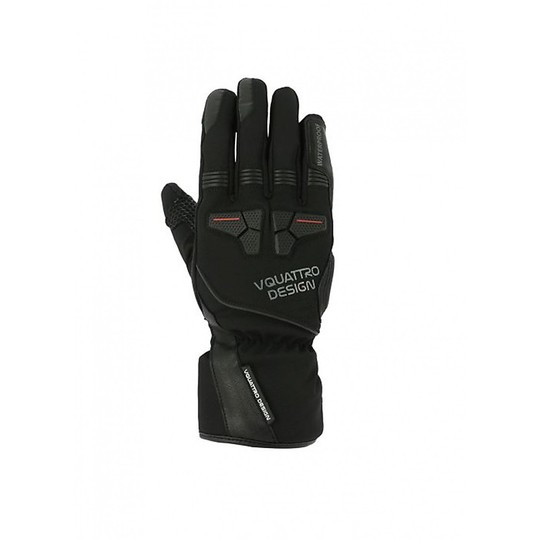 Winter Motorcycle Gloves Vquattro Sport Tourer Black