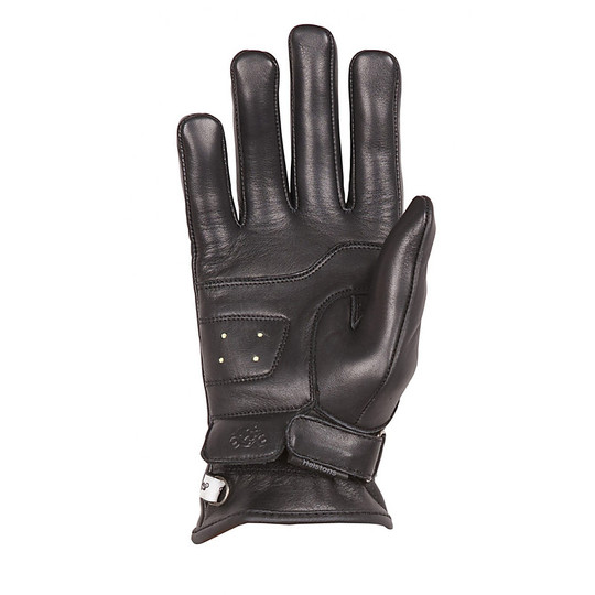 Winter Motorcycle Gloves Woman Leather Helstons Model Nelly Blacks
