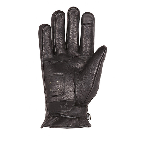 Winter Motorcycle Gloves Woman Leather Helstons Model You Lady Black