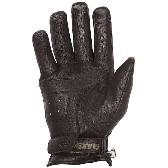 Winter Motorcycle Helstons Gloves Model Pure Black