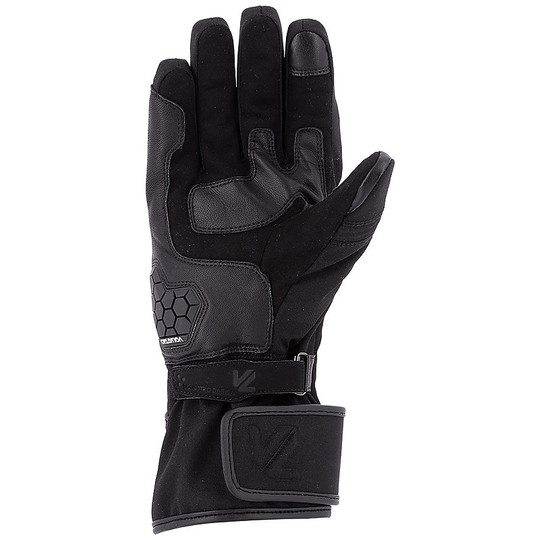 Winter Sport Motorcycle Gloves CE Waterproof Vquattro LEAD Black