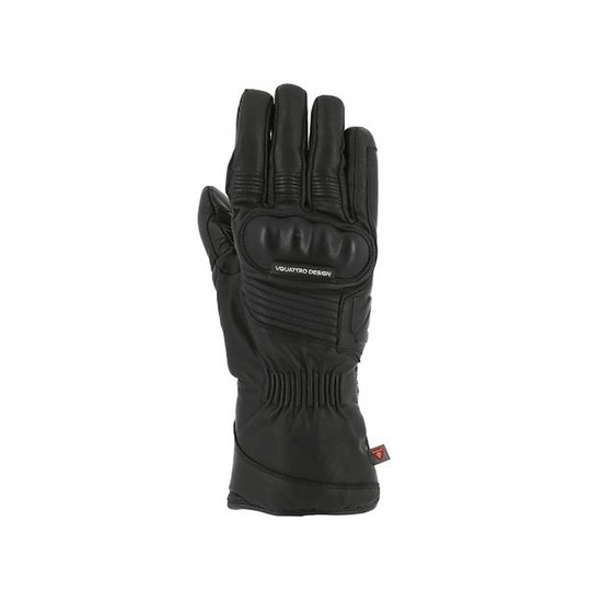 Winter Vogue Black Leather Moto Gloves Eagle Rider