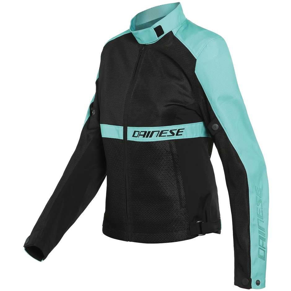 Woman Motorcycle Jacket in Dainese RIBELLE AIR Lady Fabric Black Green Water