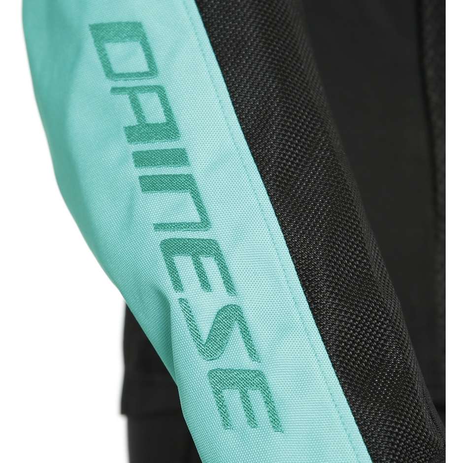 Woman Motorcycle Jacket in Dainese RIBELLE AIR Lady Fabric Black Green Water