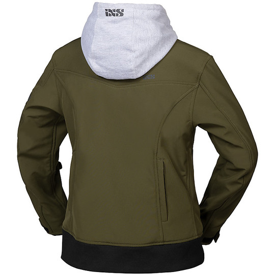 Woman Motorcycle Jacket IN SoftShell Ixs CLASSIC SO MOTO Green