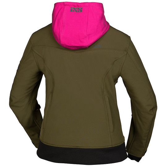 Woman Motorcycle Jacket IN SoftShell Ixs CLASSIC SO MOTO Green