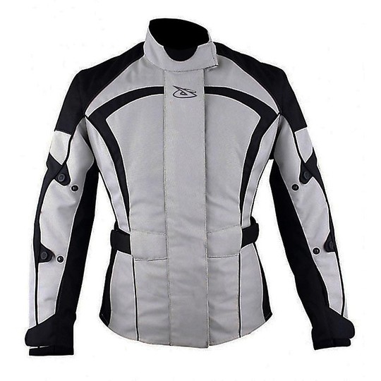 Woman motorcycle jacket Techno fabric Giudici Lady Grey Imermeabile