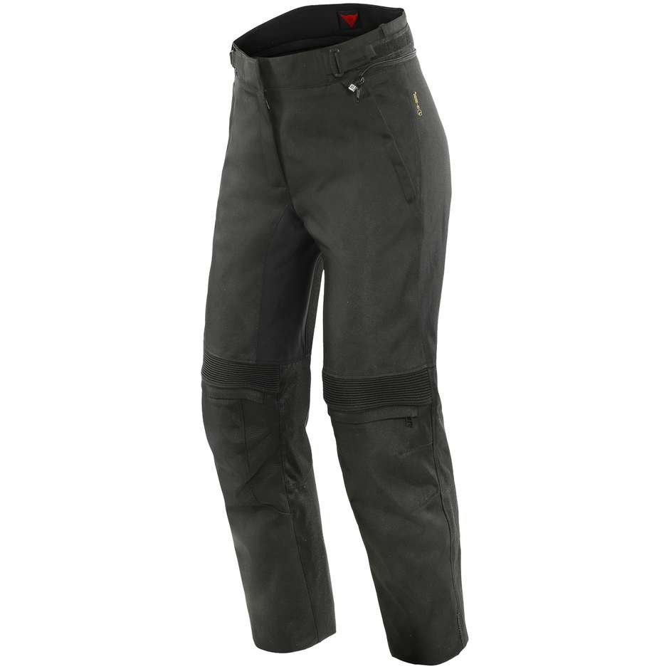Woman Motorcycle Pants In Dainese CAMPBELL LADY D-Dry Black Fabric