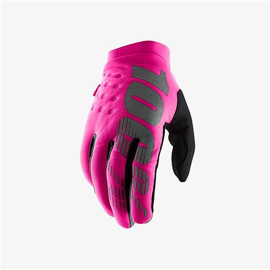 Women's 100% BRISKER Cross Enduro Motorcycle Gloves Pink Black