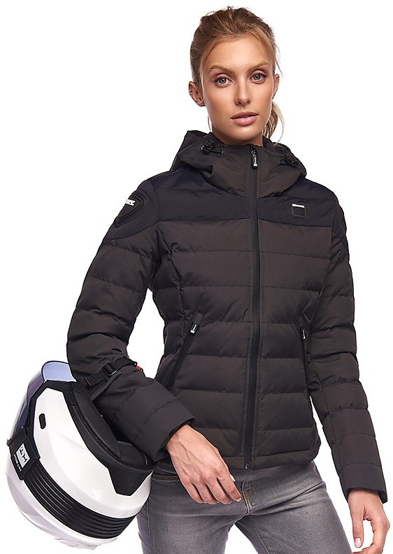 Women's Down Jacket Moto Blauer EASY WINTER WOMAN 2.0 Gray Blue