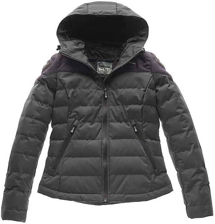 Women's Down Jacket Moto Blauer EASY WINTER WOMAN 2.0 Gray Blue