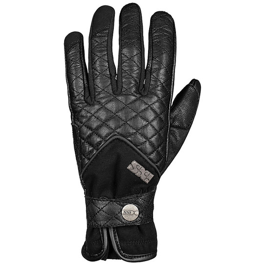 Women's Leather Motorcycle Gloves Custom Ixs Classic ROXANA 2.0 Black