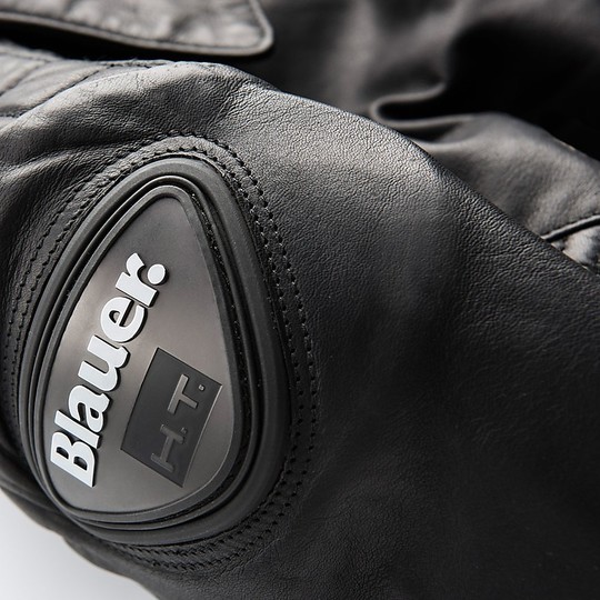 Women's Leather Motorcycle Jacket Blauer Trinity