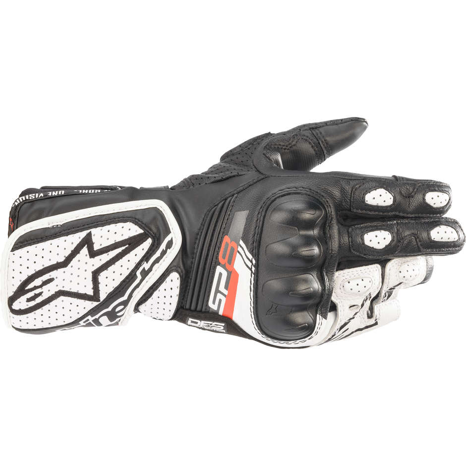 Women's Motorcycle Gloves Alpinestars STELLA SP-8 V3 Black White