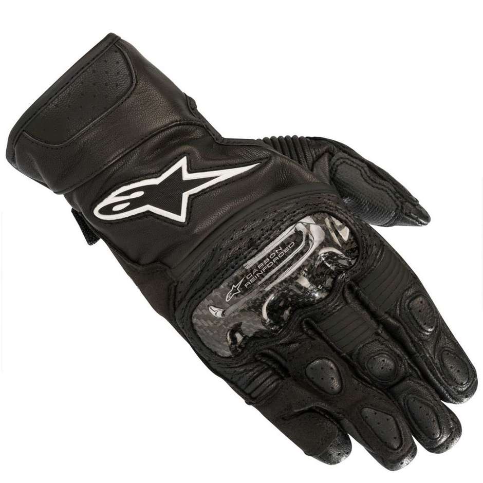 Women's Motorcycle Gloves In Alpinestar STELLA SP-2 v2 Black Leather