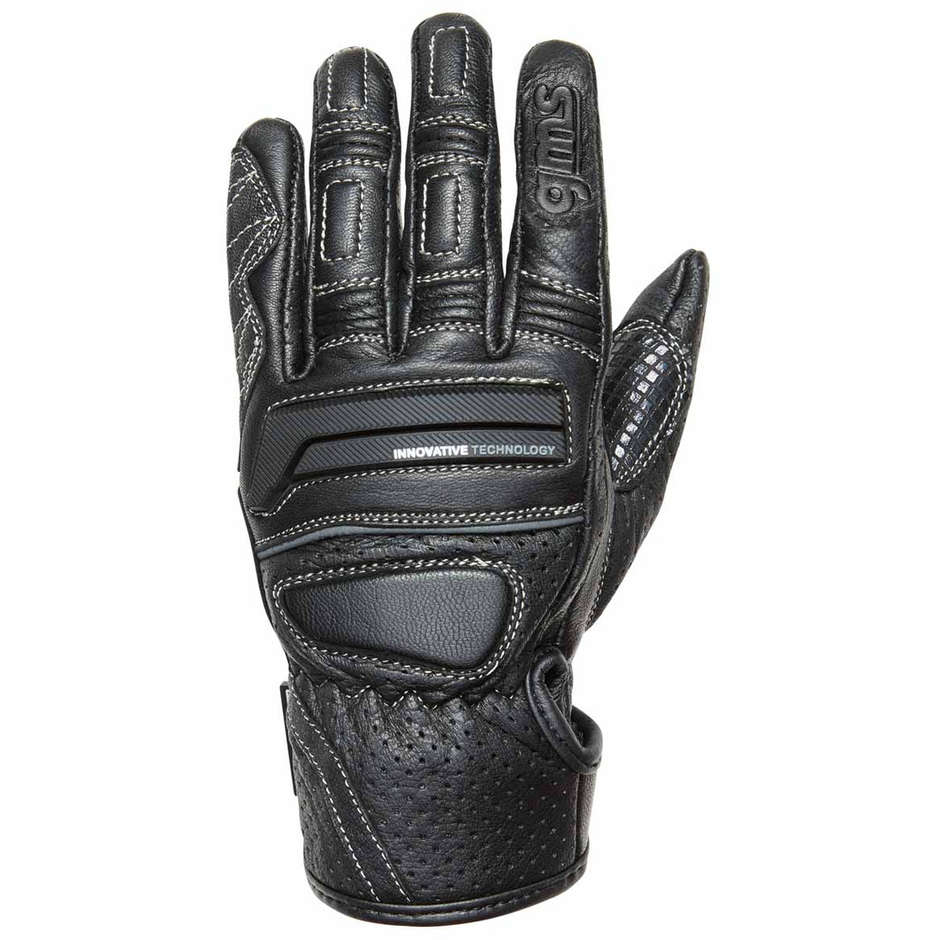 Women's Motorcycle Gloves in Gms NAVIGATOR Lady Black Leather