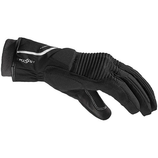 Women's Motorcycle Gloves in H2Out Spidi BREEZE LADY fabric Black White