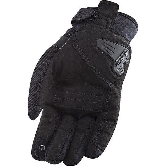 Women's Motorcycle Gloves In Half Seasons Fabric Ls2 DART Black CE