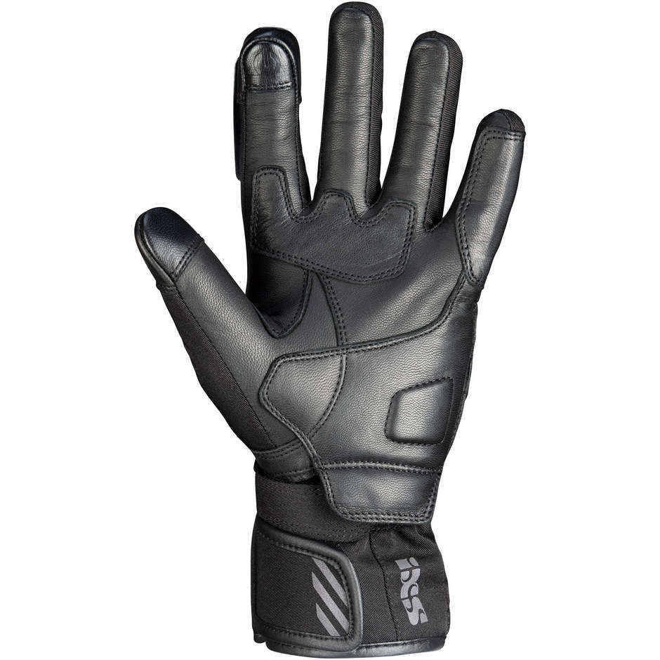Women's Motorcycle Gloves In Ixs GLASGOW-ST 2.0 Black Fabric