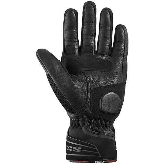 Women's Motorcycle Gloves in Touring Fabric Ixs Cartago Black Homologated