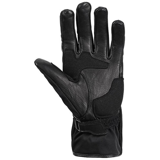 Women's Motorcycle Gloves Windproof Leather and Fabric Ixs LT ARINA 2.0 ST-PLUS Black