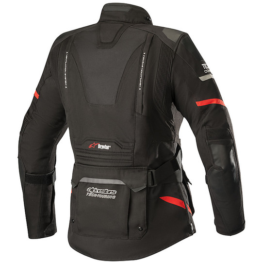 Women's Motorcycle Jacket 4 Seasons Stella Alpinestars Fabric ANDES PRO Drystar Tech Air Compatible Black Red