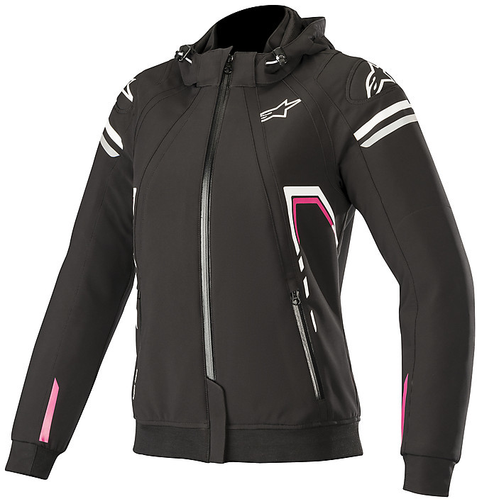 Women s Motorcycle Jacket Alpinestars Fabric Stella URBAN SEKTOR Tech Hoodie Black Fuchsia For Sale Online Outletmoto.eu