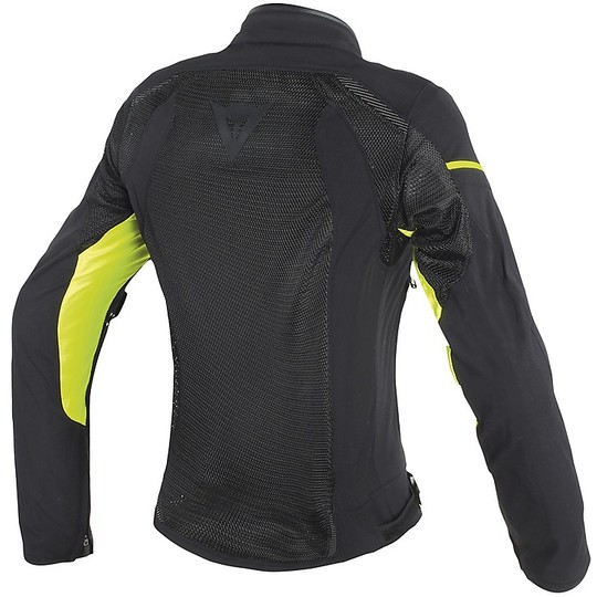 Women's Motorcycle Jacket Dainese Air Frame D1 Lady Tex Black Yellow Fluo