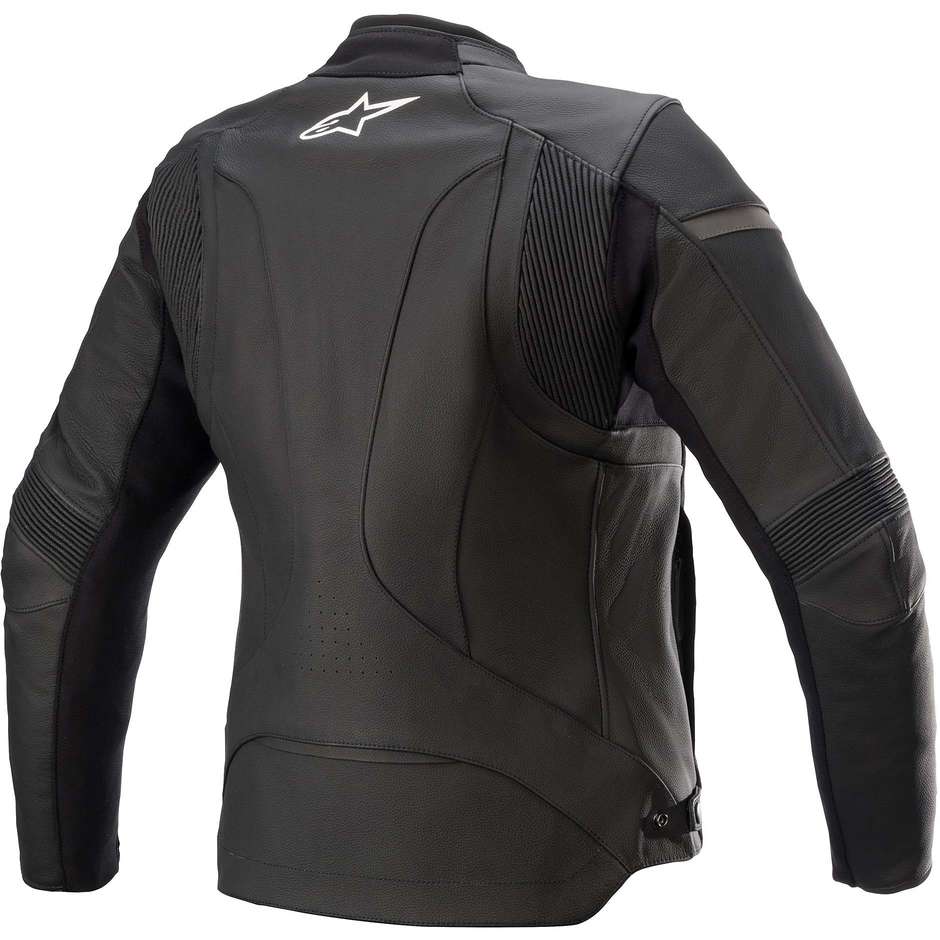 Women's Motorcycle Jacket in Alpinestars STELLA KIRA V2 Black leather