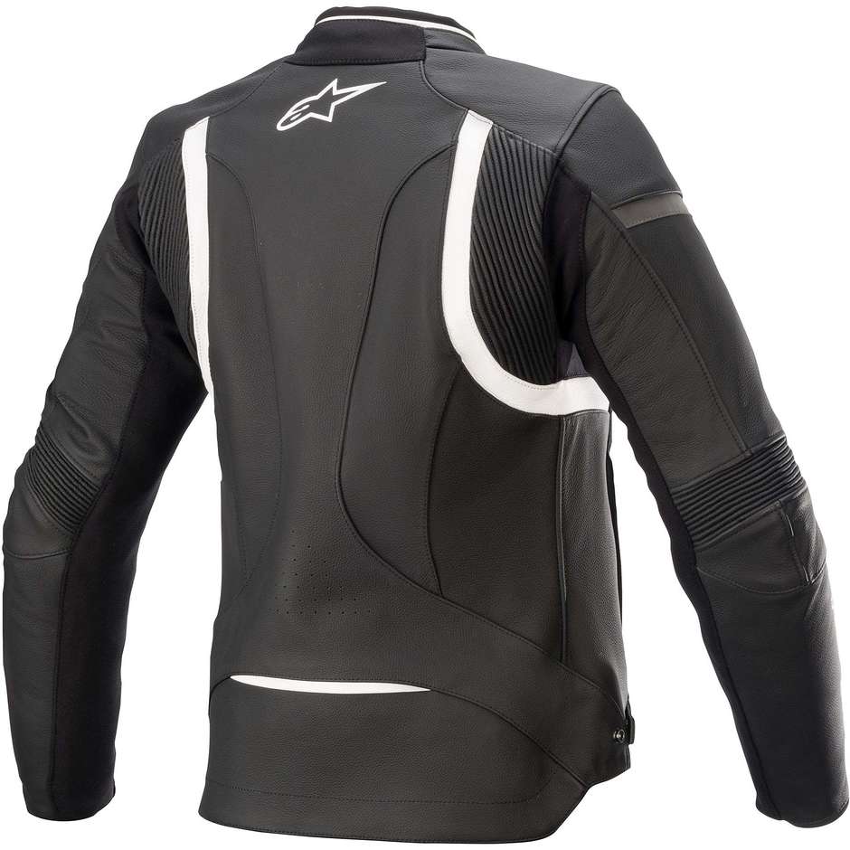 Women's Motorcycle Jacket in Alpinestars STELLA KIRA V2 Black White leather