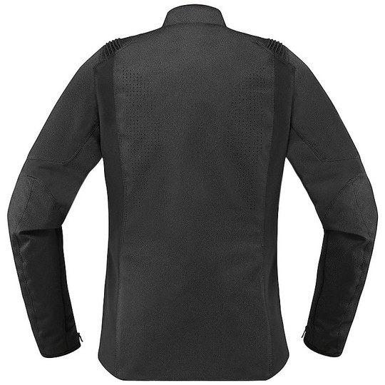Women's Motorcycle Jacket in Fabric Icon OVERLORD SB2 Stealth Black