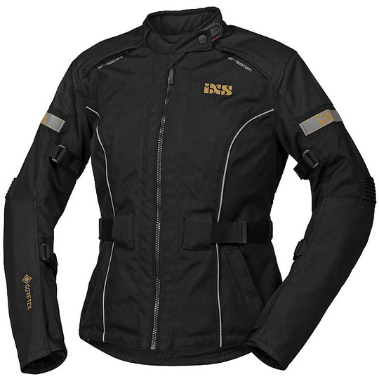 Women's Motorcycle Jacket In Gore-Tex Touring Ixs Tour CLASSIC GTX Black Fabric