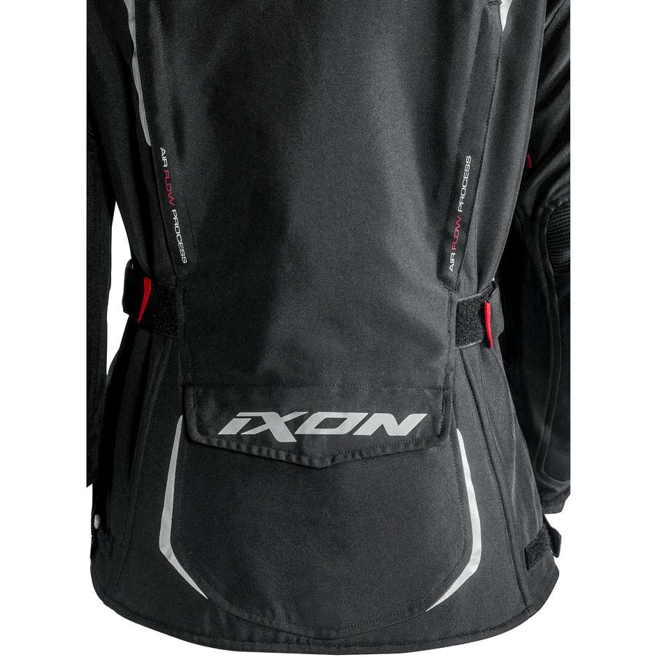 Women's Motorcycle Jacket in Ixon Crosstour Black Lady Fabric