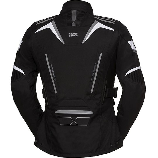Women's Motorcycle Jacket in Ixs Tour Powells-St Lady Fabric Black White