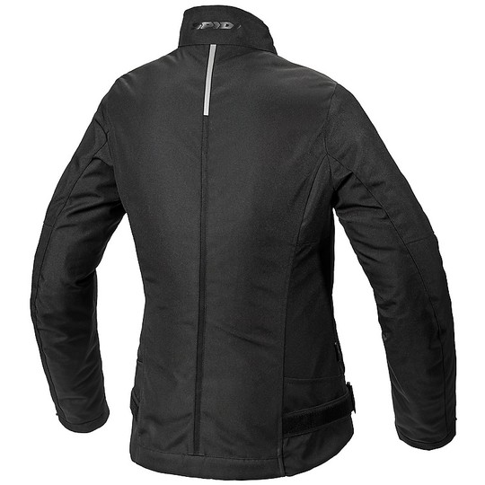 Women's Motorcycle Jacket In Spidi SOLAR H2Out Lady Fabric Black White