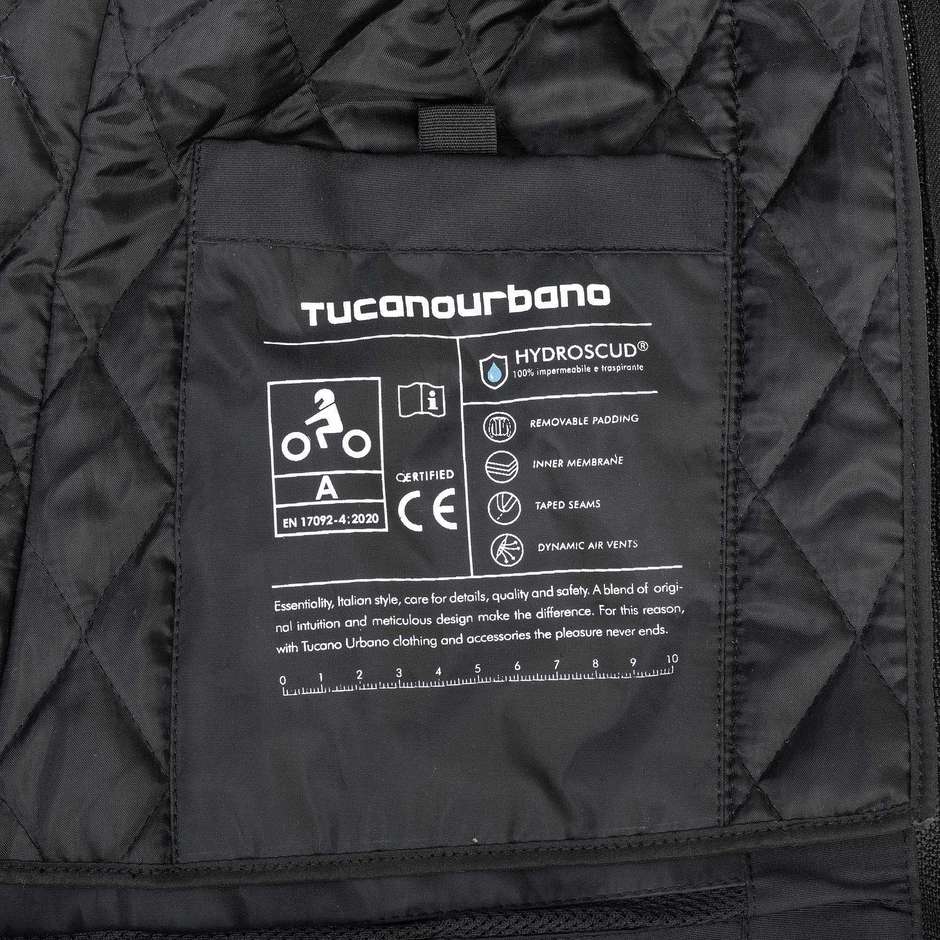 Women's Motorcycle Jackets Tucano Urbano 4STROKE LADY Black Fabric