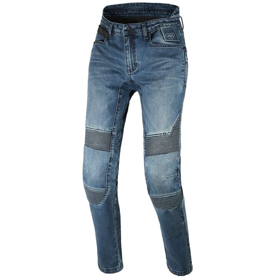 Women's Motorcycle Jeans Macna Individa 2.0 Blue - Short