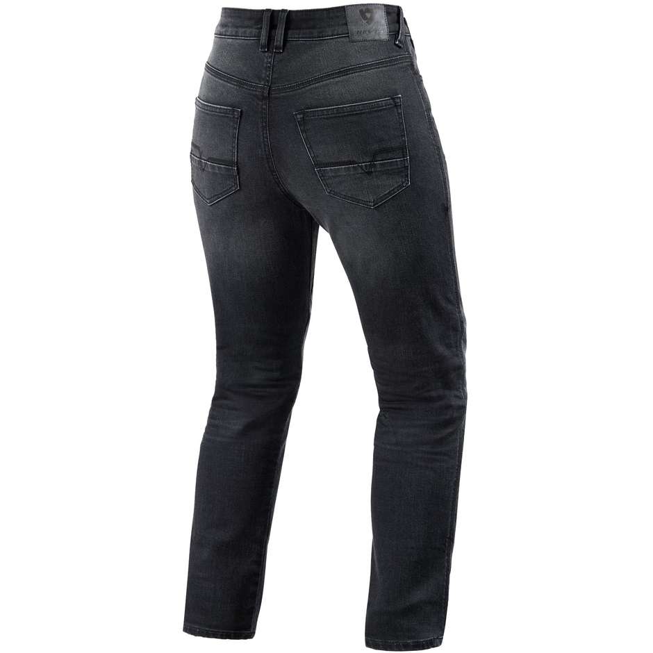 Women's Motorcycle Jeans Rev'it VICTORIA 2 Ladies SF Medium Washed Gray L30