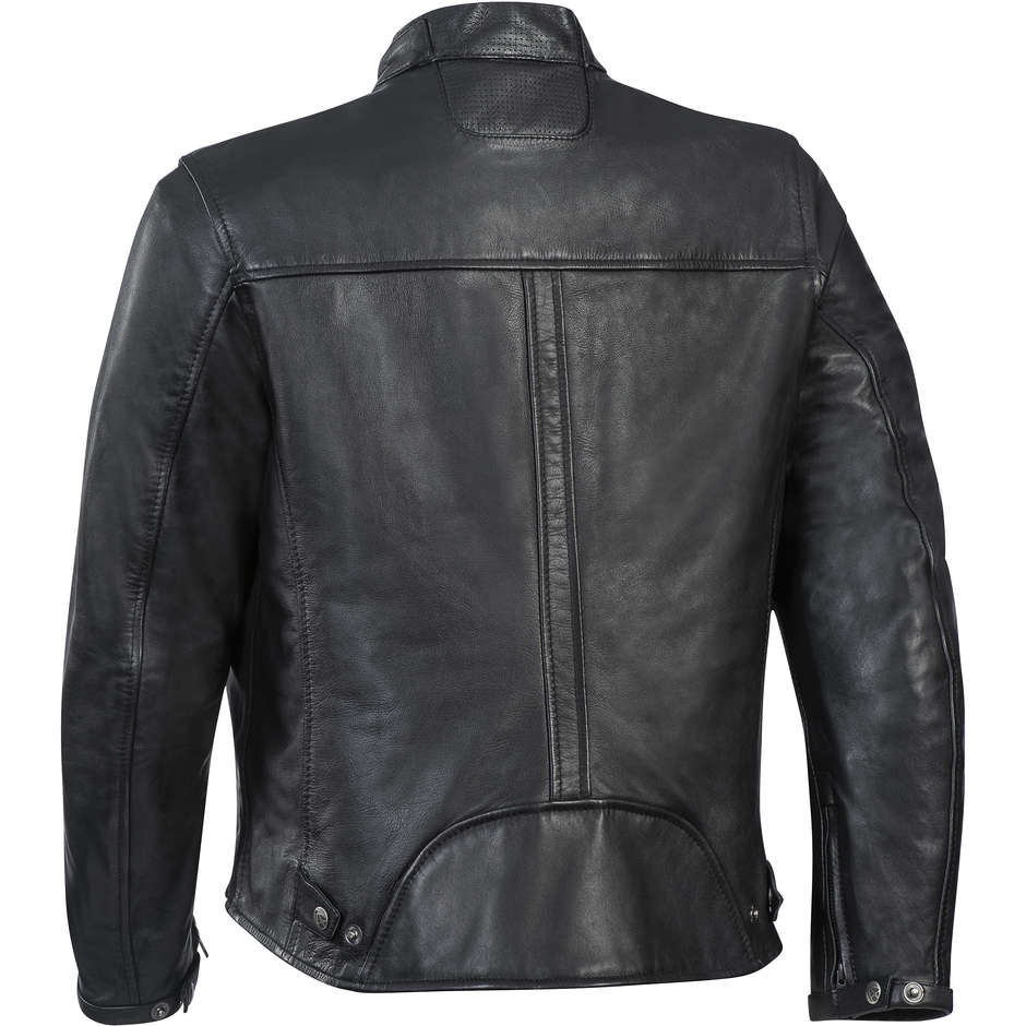 Women's Motorcycle Leather Jacket Custom Ixon CRANK Lady C-Sizing Black (Size Conformed)