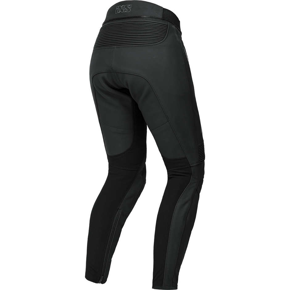 Women's Motorcycle Pants in LD RS-600 1.0 Black White Leather