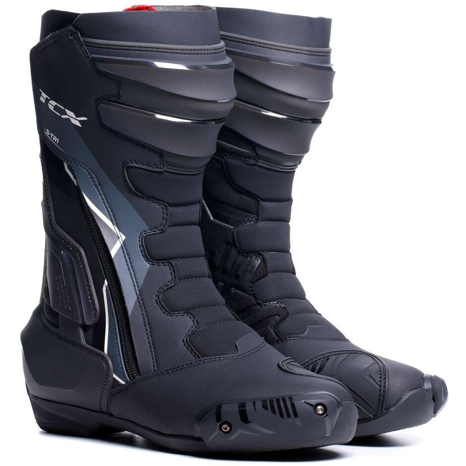 Women's Motorcycle Racing Boots Tcx S-TR1 WOMAN Black White Red