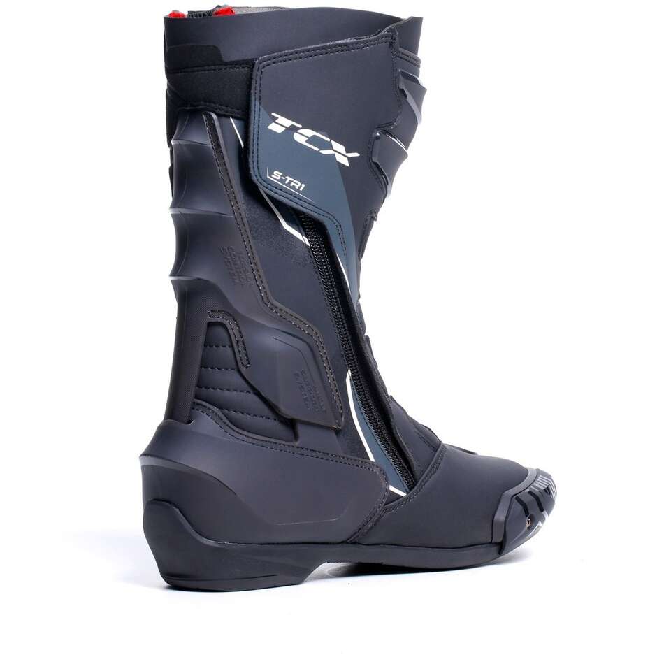 Women's Motorcycle Racing Boots Tcx S-TR1 WOMAN Black White Red