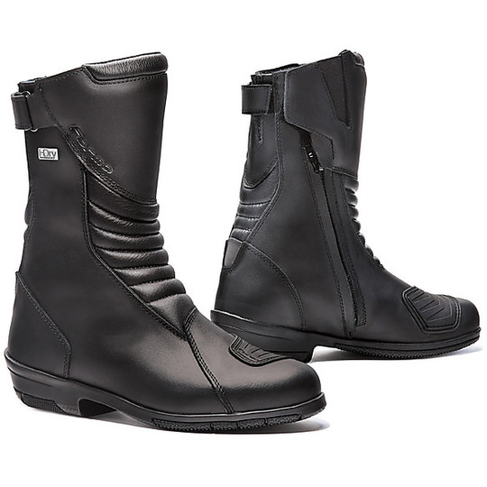 Women's Motorcycle Touring Boots Form ROSE HDRY Black