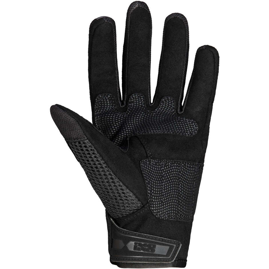 Women's Summer Motorcycle Gloves In Ixs SAMUR AIR 2.0 Black Fabric