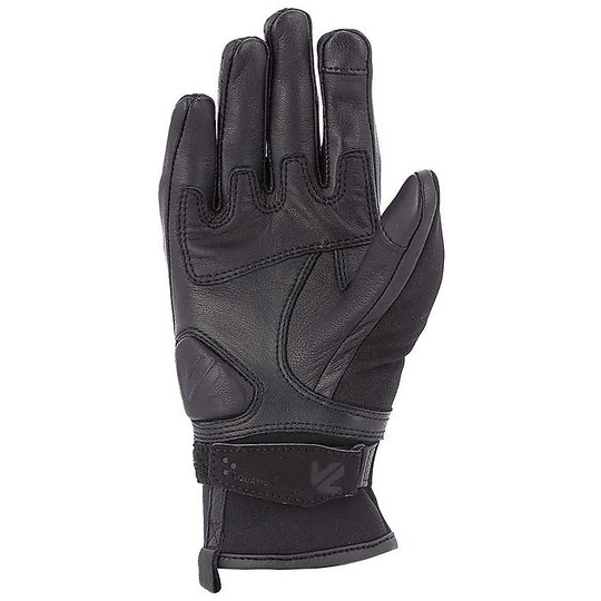 Women's Summer Motorcycle Gloves in Leather and Fabric Vquattro City VARRANO 19 Lady Black